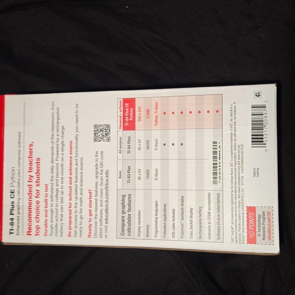 Texas Instruments TI-84 Plus CE Python Graphing Calculator - Picture 4 of 7